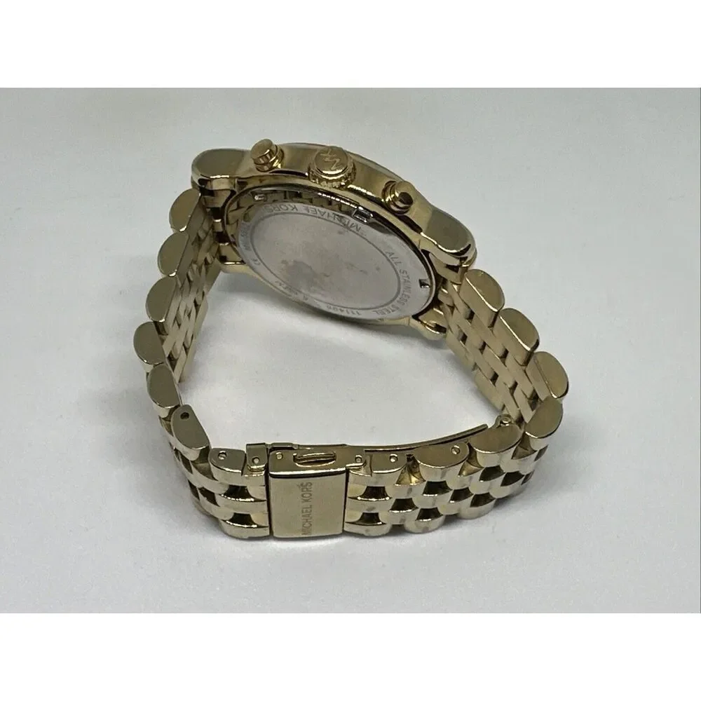 Michael Kors Baisley MK5982 Women Gold Stainless Steel Analog Dial Watch HME433